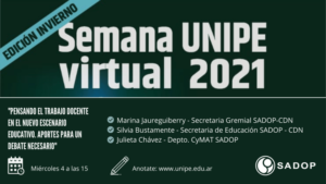 Lee más sobre el artículo SADOP en la Semana UNIPE Virtual 2021
