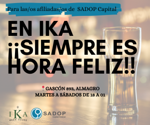Lee más sobre el artículo En IKA siempre es la hora feliz para afiliadas/os de SADOP Capital