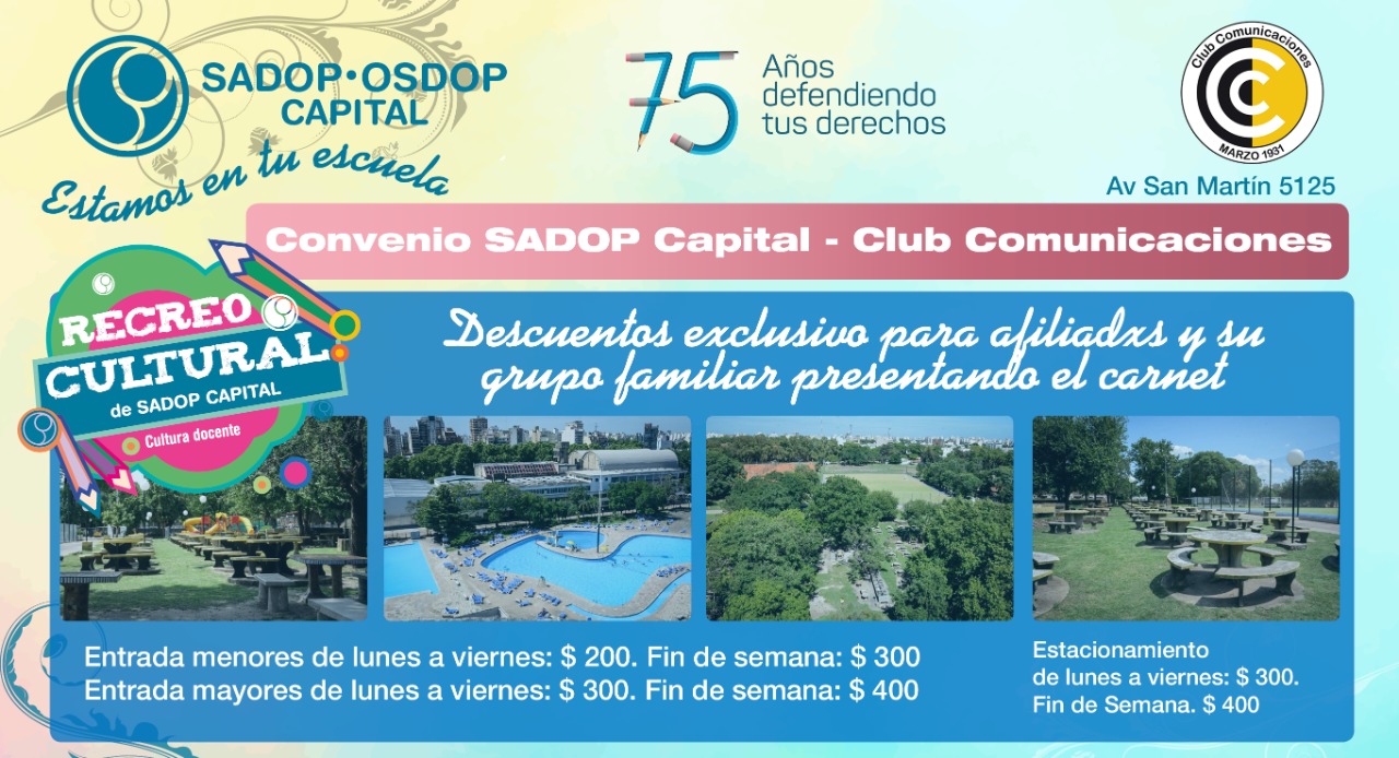 Convenio Sadop Capital y el Club Comunicaciones