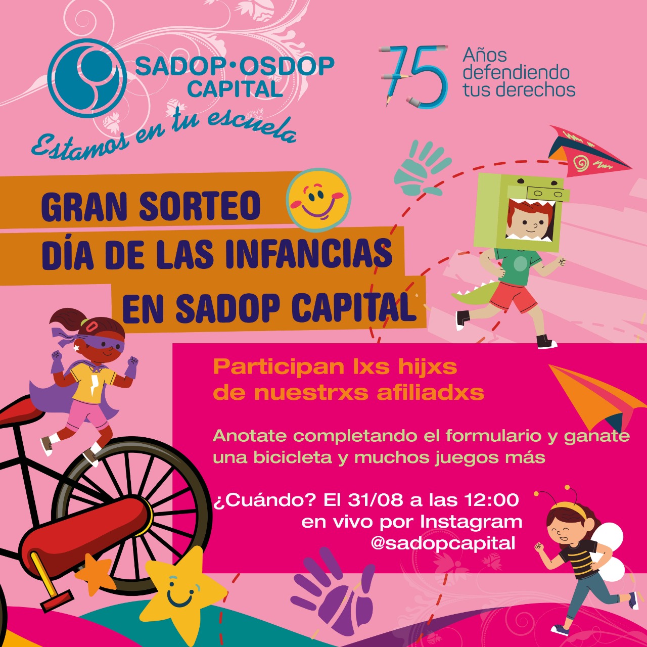 En este momento estás viendo SADOP CAPITAL – Sorteo Día de las Infancias