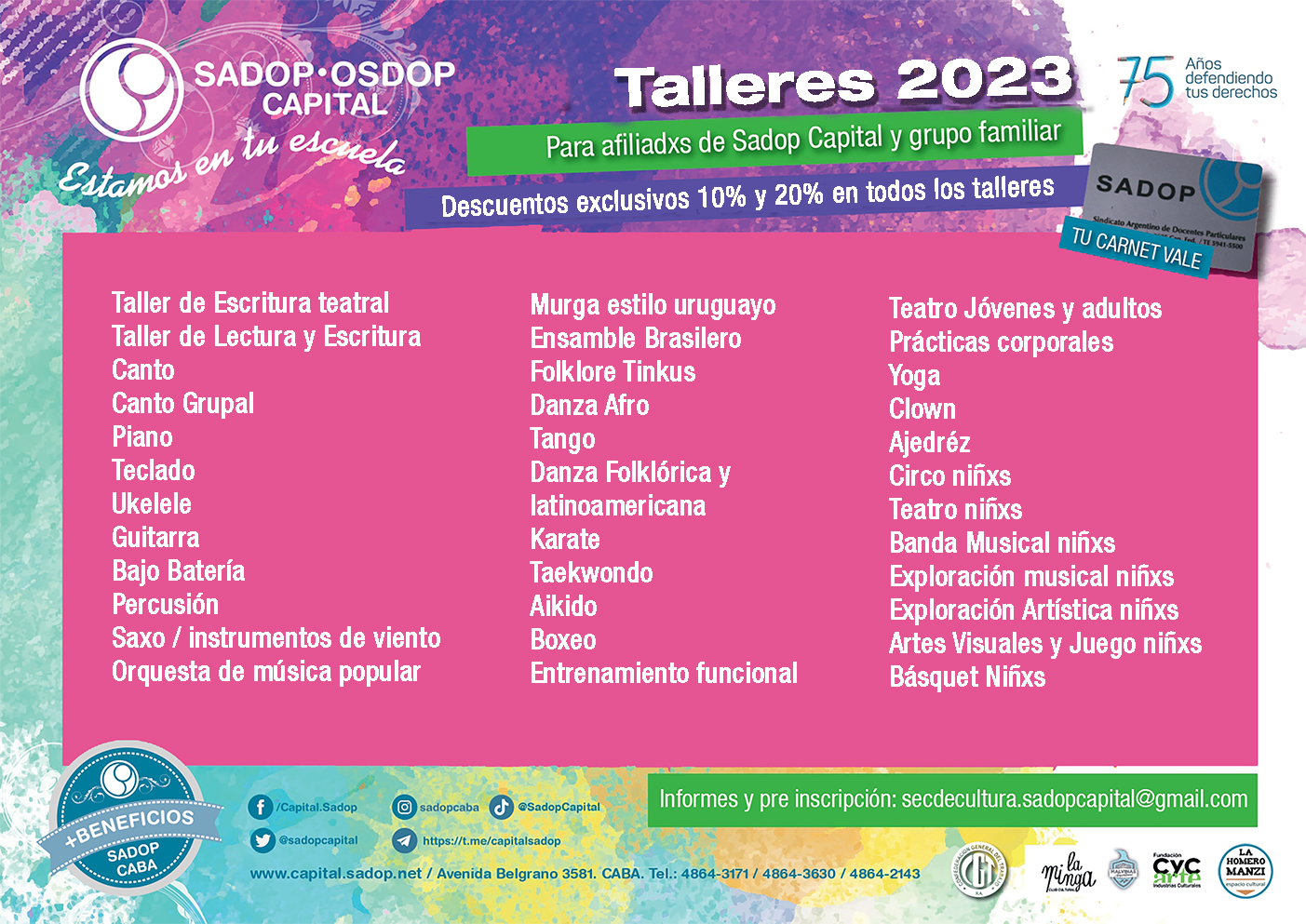 Talleres Culturales 2023