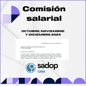 Lee más sobre el artículo Comisión salarial para octubre, noviembre y diciembre